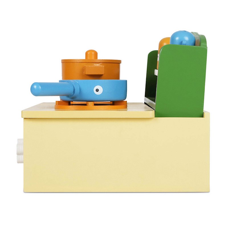 Safari Kitchen Cookware Playset Wooden - Image 5