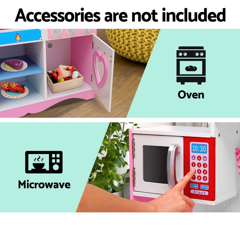 Kitchen Playset Wooden Dream Pink - Image 5