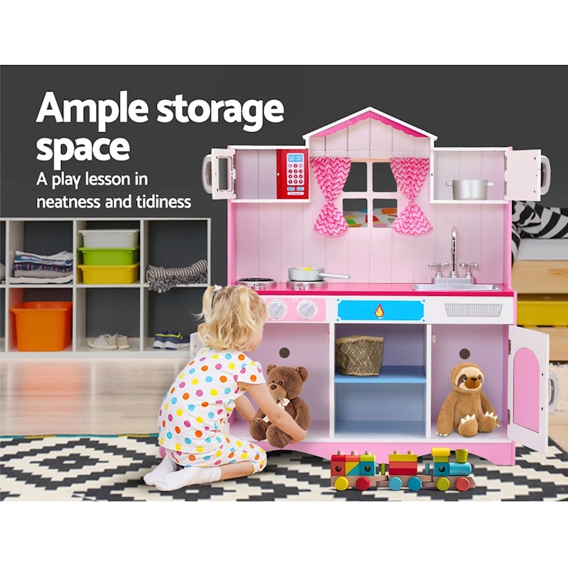 Kitchen Playset Wooden Dream Pink - Image 7