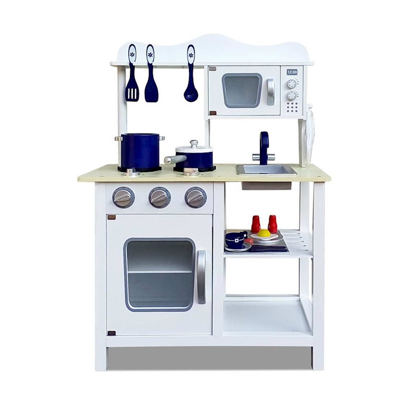Kitchen Playset Wooden White - Image 3