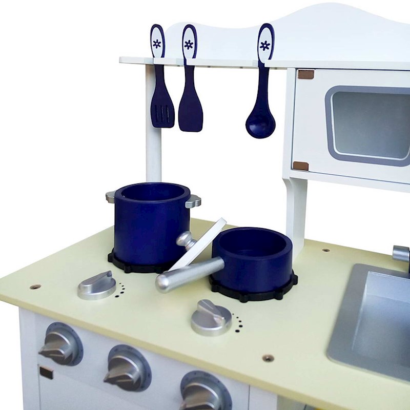 Kitchen Playset Wooden White - Image 5