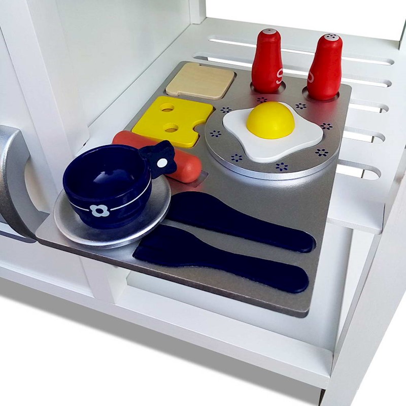 Kitchen Playset Wooden White - Image 7