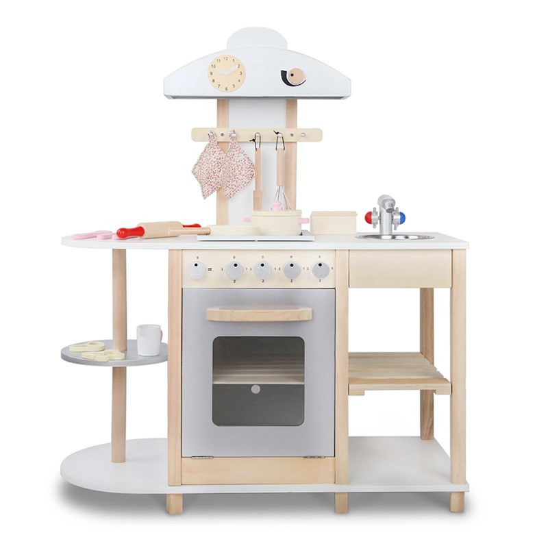 Kitchen Playset Wooden White Style 2 - Image 3