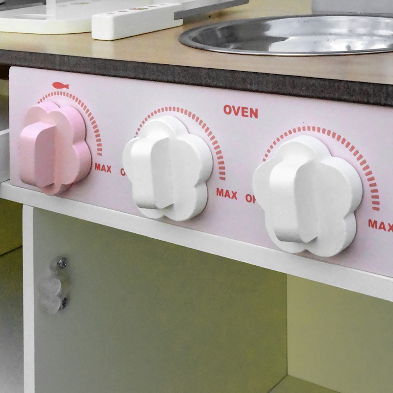 Kitchen Playset Wooden White Style 3 - Image 5