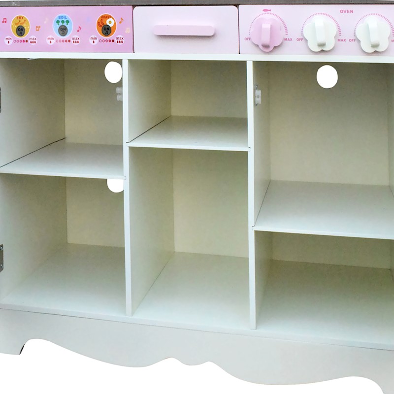 Kitchen Playset Wooden White Style 3 - Image 6