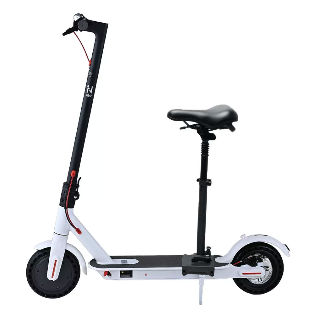 Electric Scooter 900W Silver with Seat