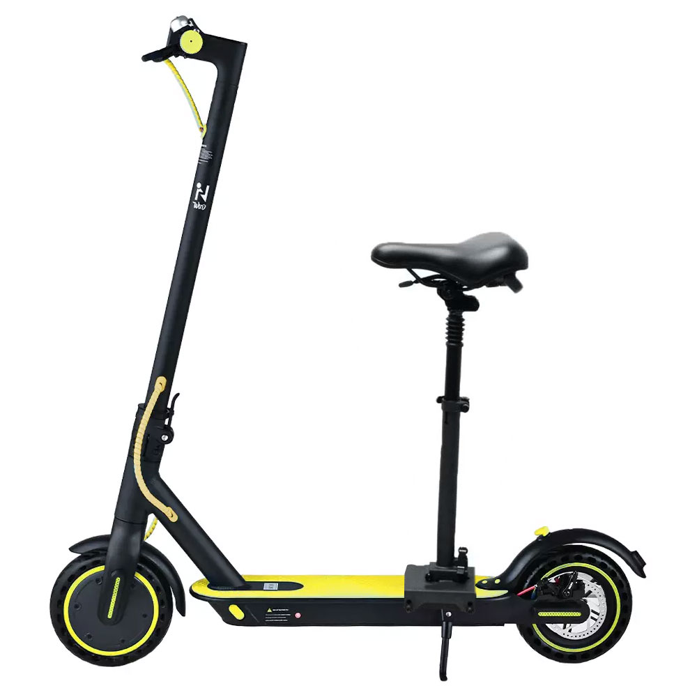 Electric Scooter 900W Yellow with Seat