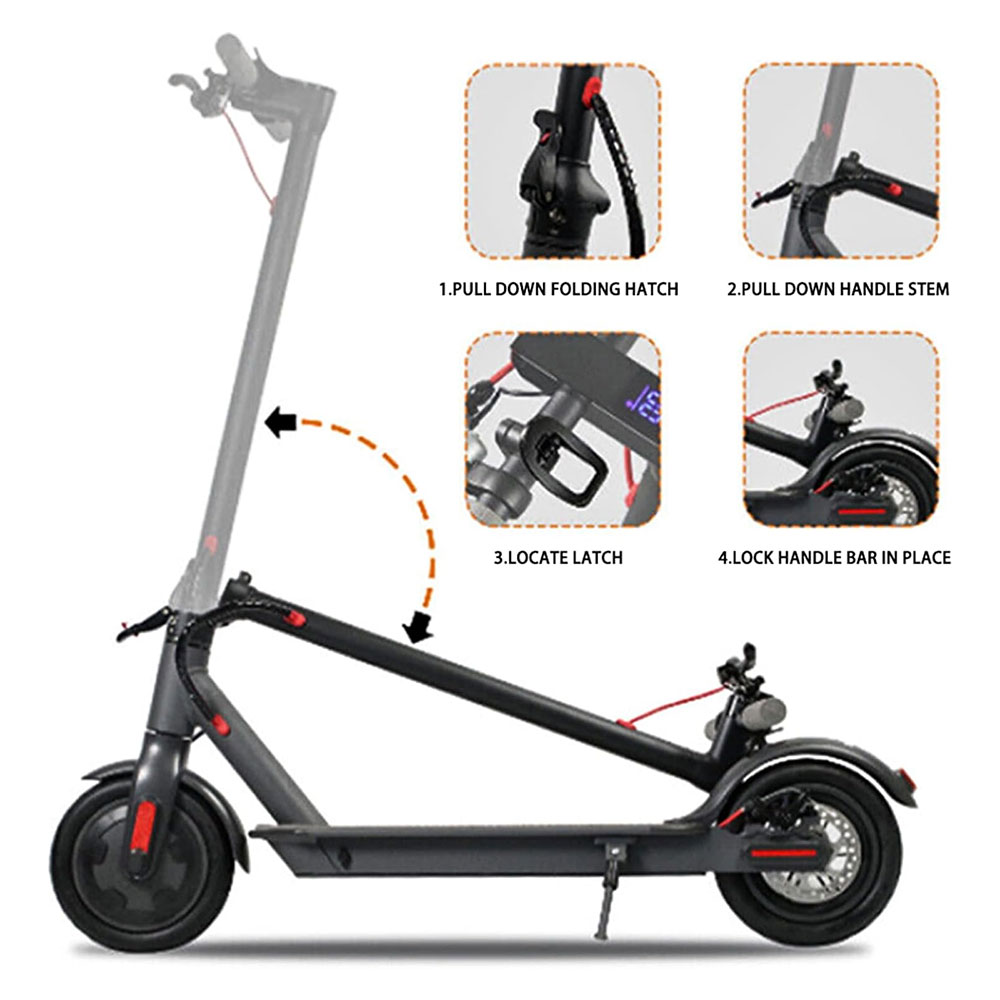 Electric Scooter 900W Silver - Image 5