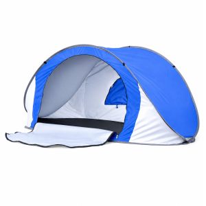 Beach Tent Pop Up Foldable 3 Person Blue
